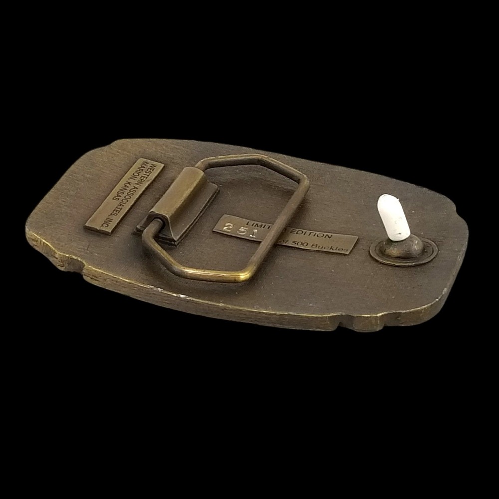 Belt Buckle Vintage 1992 Western Associates 43rd International Pancake Day Brass - Picture 8 of 10